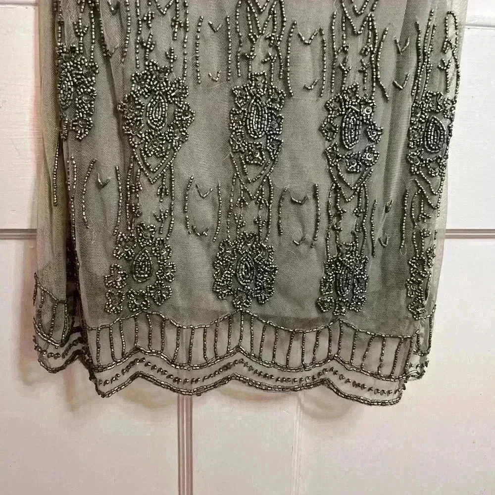 BNWT W118 Grey Beaded Dress  by Walter Baker Size Small - Picture 6 of 9